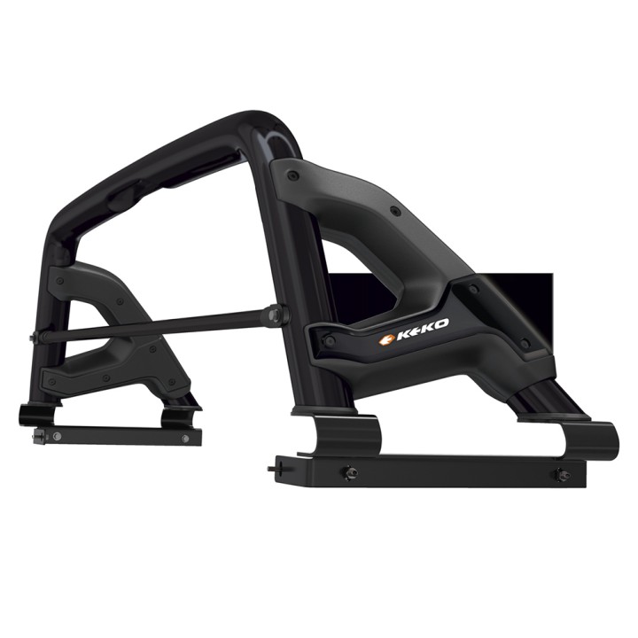 Stainless Steel Rollbar, Keko, Black Color, Ford Ranger Limited Wildtrak XLT XL Wolftrak Thunder Stormtrak Extra Cab 2012 - 2022