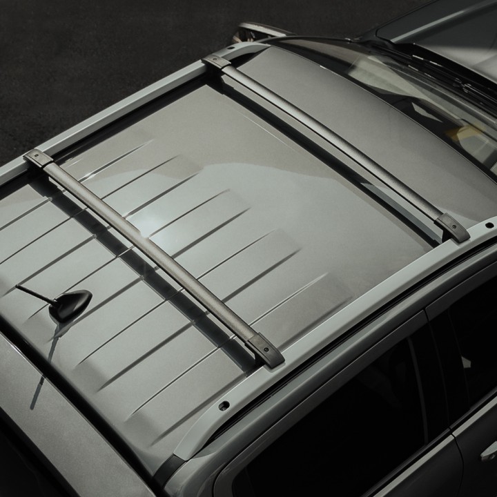 Roof Cross Bars, Trux Roof Rails, Color Black, Ford Ranger Wildtrak Double Cab 2012 - 2022 - EDK.ro