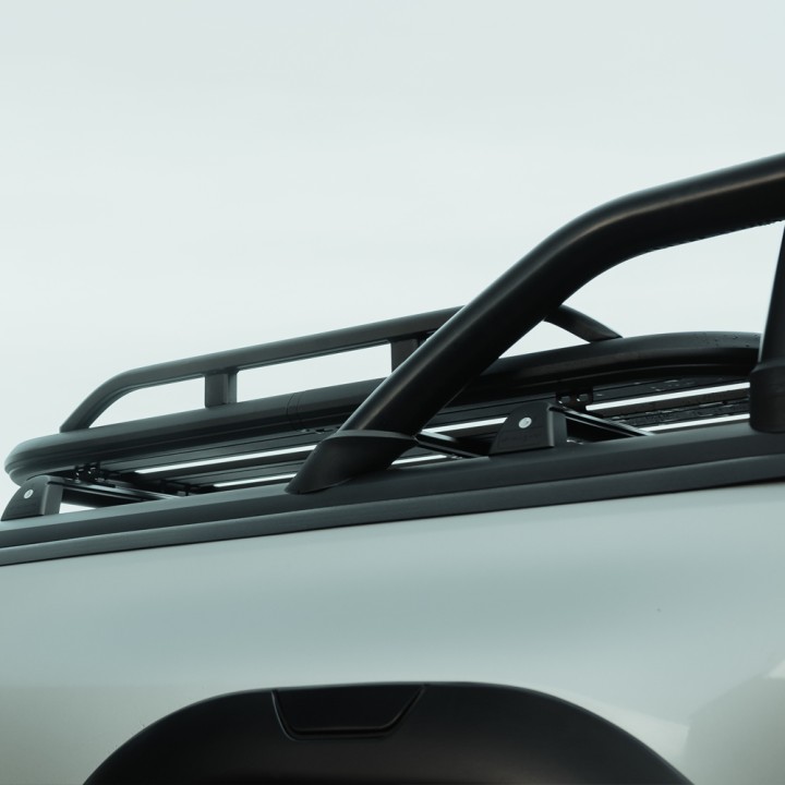 Platform Roof Rack, Predator Roller Shutters with Side Rails), Ford Ranger Wildtrak Double Cab 2012 - 2022 - EDK.ro