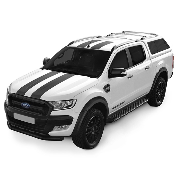 Hardtop Bed Cover, Alpha Type-E, Ford Ranger Double Cab 2012 - 2022 - EDK.ro