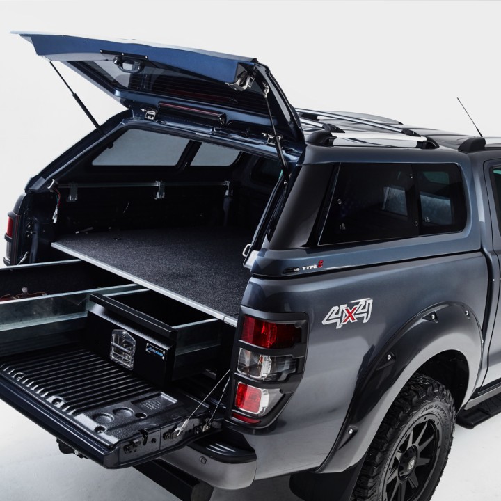 Hardtop Bed Cover, Alpha Type-E, Ford Ranger Double Cab 2012 - 2022 - EDK.ro