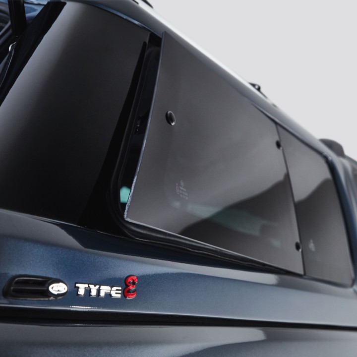 Hardtop Bed Cover, Alpha Type-E, Ford Ranger Limited / Stormtrak / Thunder / Wildtrak / Wolftrak / XL / XLT Double Cab 2012 - 2022 - EDK.ro