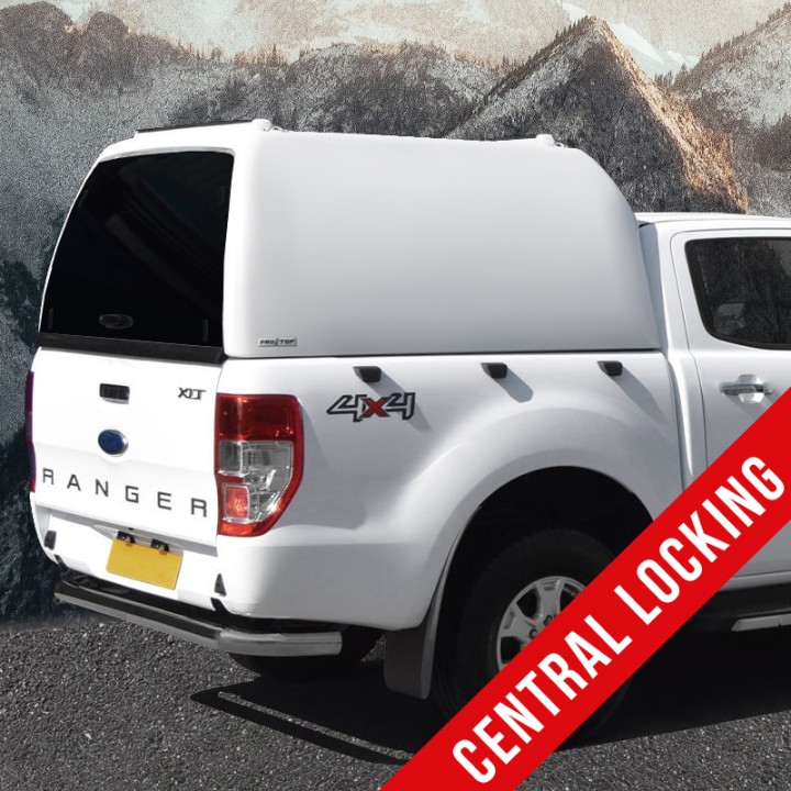 Hardtop Bed Cover, ProTop High Roof Tradesman, Ford Ranger Limited / Stormtrak / Thunder / Wildtrak / Wolftrak / XL / XLT Double Cab 2012 - 2022 - EDK.ro