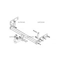 Cârlig de Remorcare, Auto-Hak, Sistem Demontabil Automat, Mitsubishi Pinin 3 Uși 1999 - 2005