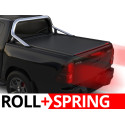 Spring Assisted Roll Top Tonneau Bed Cover, Tessera 4x4 Roll+, Toyota Hilux with OEM Rollbar Double Cab 2016 - 2026
