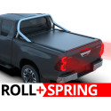 Spring Assisted Roll Top Tonneau Bed Cover, Tessera 4x4 Roll+, Toyota Hilux with OEM Rollbar Extra Cab 2016 - 2026