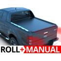 Manual Roll Top Tonneau Bed Cover, Tessera 4x4 Roll+, Ford Ranger Wildtrak Extra Cab 2012 - 2022