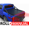 Manual Roll Top Tonneau Bed Cover, Tessera 4x4 Roll+, Foton Tunland G7 with OEM Rollbar 2019 - Present