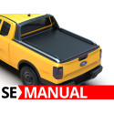 Manual Roll Top Tonneau Bed Cover, Tessera 4x4 SE, Ford Ranger Wildtrak Extra Cab 2023 - Present