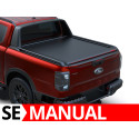 Manual Roll Top Tonneau Bed Cover, Tessera 4x4 SE, Ford Ranger Wildtrak PHEV Double Cab 2023 - Present